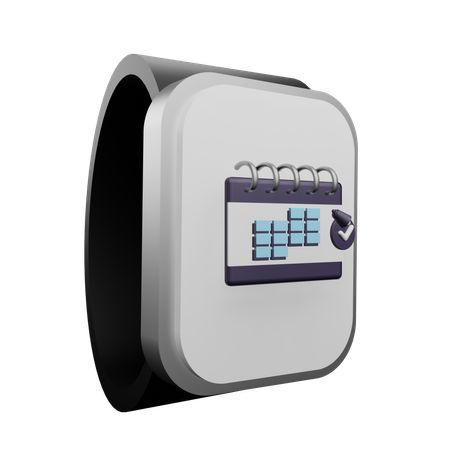 Smartwatch Calendar  3D Icon