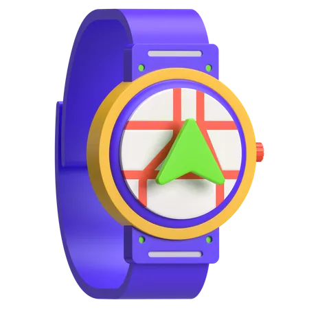 Smartwatch com navegação  3D Icon