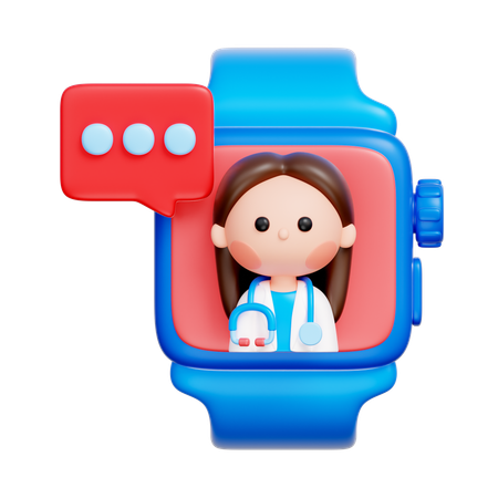 Smartwatch Consultation  3D Icon
