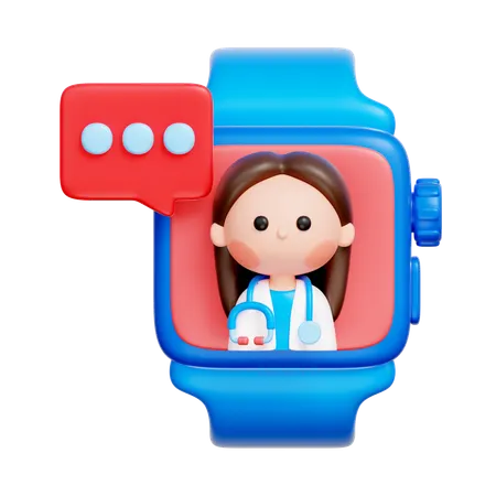 Smartwatch Consultation  3D Icon