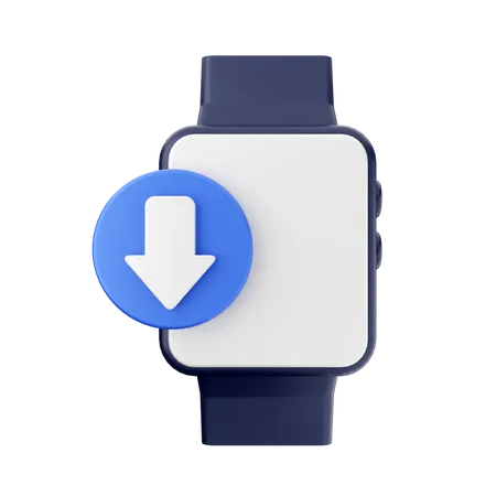 Smartwatch Download  3D Icon