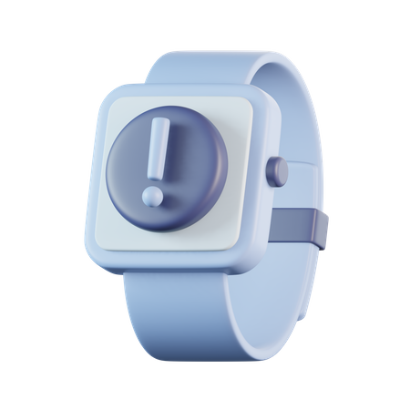 Exclamação do smartwatch  3D Icon