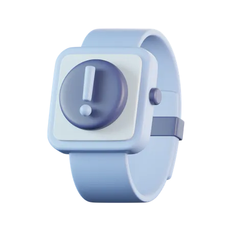 Smartwatch Exclamation  3D Icon