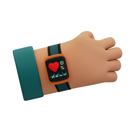 Smartwatch health  3D Icon