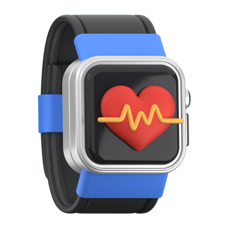 Smartwatch Heart Monitor  3D Icon