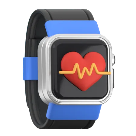 Smartwatch Heart Monitor  3D Icon