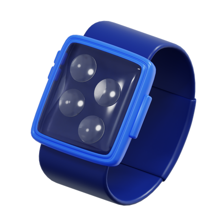 Smartwatch Icon for Mobile Payments and Digital Economy  3D Icon