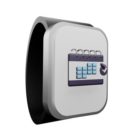 Smartwatch-Kalender  3D Icon