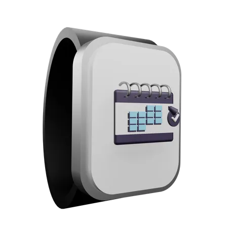 Smartwatch-Kalender  3D Icon