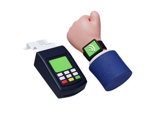 Smartwatch Payment  3D Icon