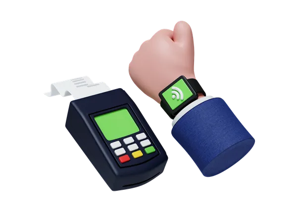 Smartwatch Payment  3D Icon
