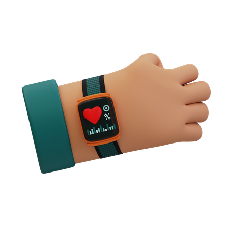 Saúde do smartwatch  3D Icon