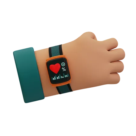 Saúde do smartwatch  3D Icon