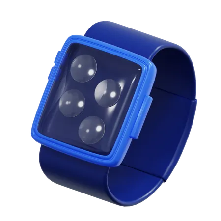 Smartwatch-Symbol für mobile Zahlungen und digitale Wirtschaft  3D Icon