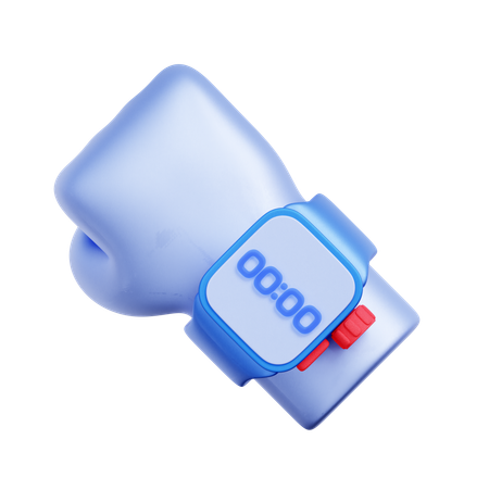 손목에 착용하는 스마트워치 타이머  3D Icon
