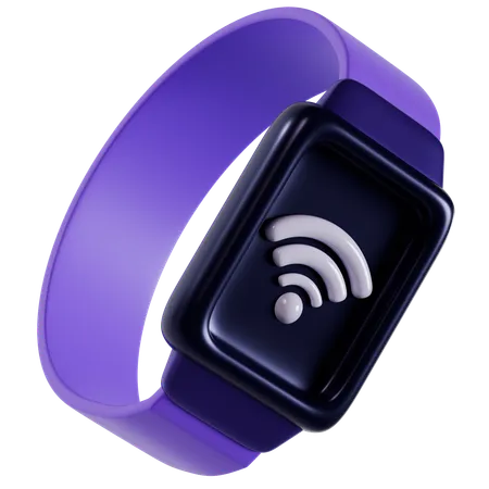 Smartwatch Wireless Connectivity  3D Icon