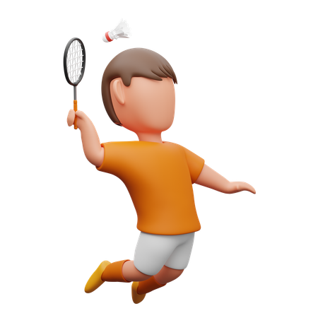 Smash de badminton  3D Icon