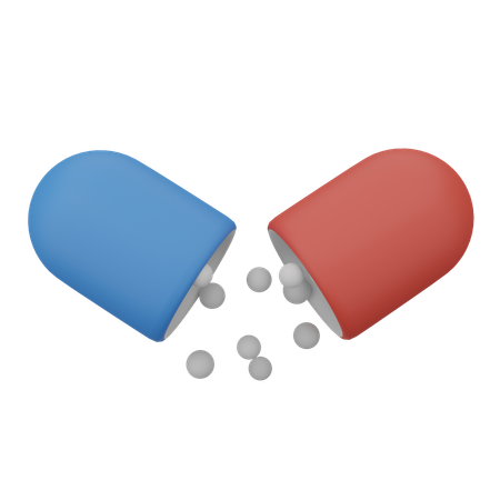Smashed Pill  3D Icon