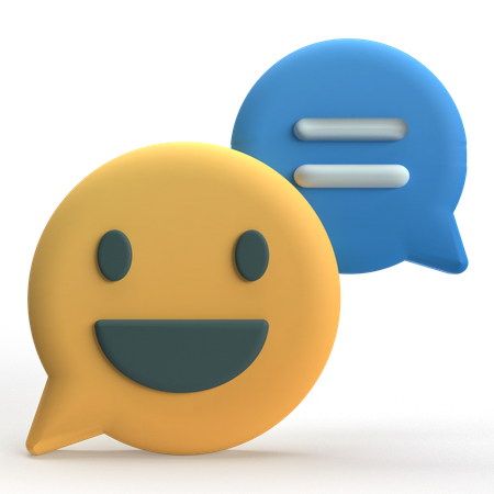 Smile Chat  3D Icon