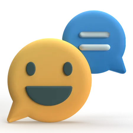 Smile Chat  3D Icon