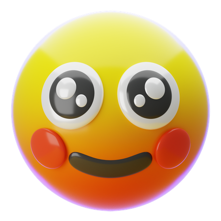 笑顔の絵文字  3D Icon