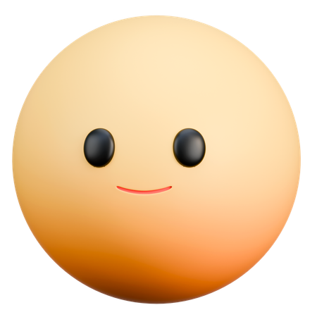 Smile Emoji  3D Icon