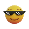 wearing sunglasses like a boss 3d logo