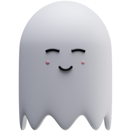 Smile Ghost  3D Icon
