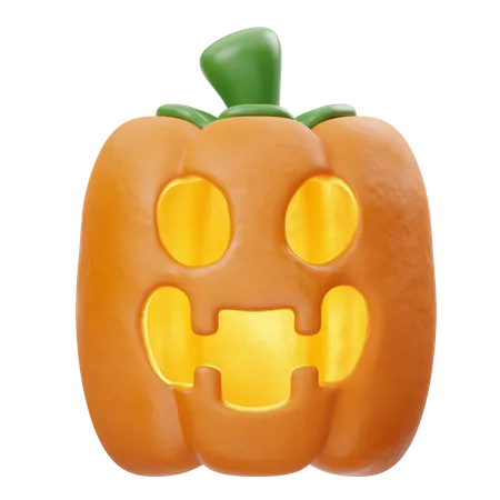 Smile Pumpkin  3D Icon