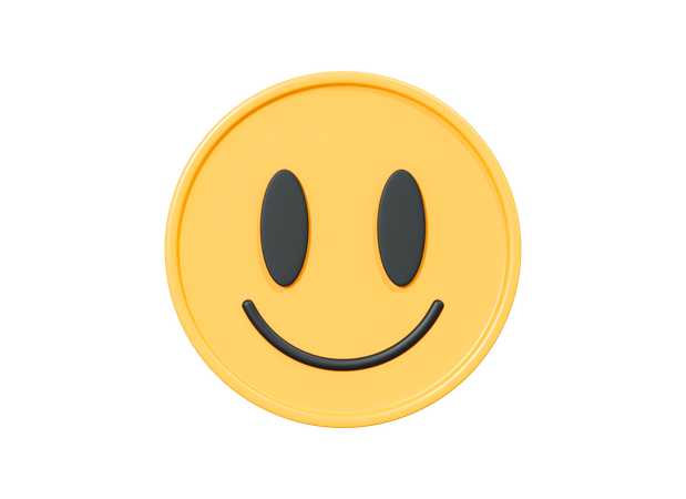 Smile Yellow Face  3D Icon