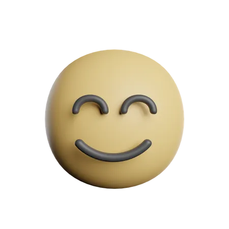 Emoticon Smiles Face 3D Icon