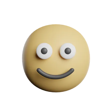 Emoticon Smiles Eye Face 3D Icon