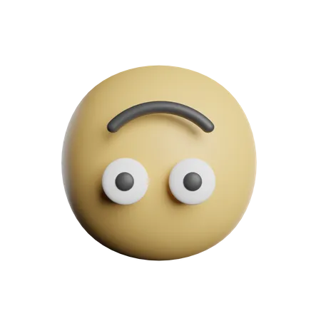 Emoticon Smiles Eye Flip Face 3D Icon