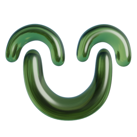 Smiley Abstract Shape  3D Icon