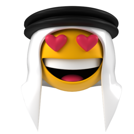 Smiley arabe  3D Icon
