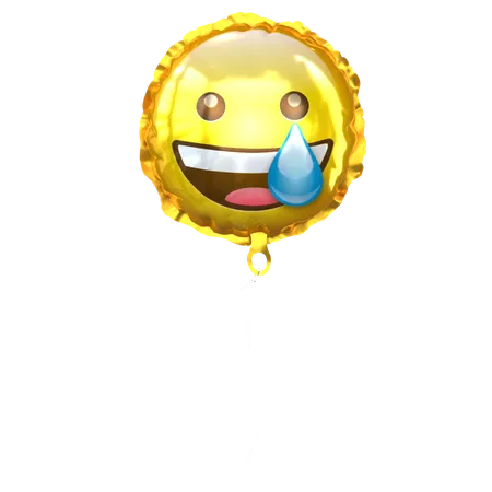 Smiley Emoji Balloon  3D Icon