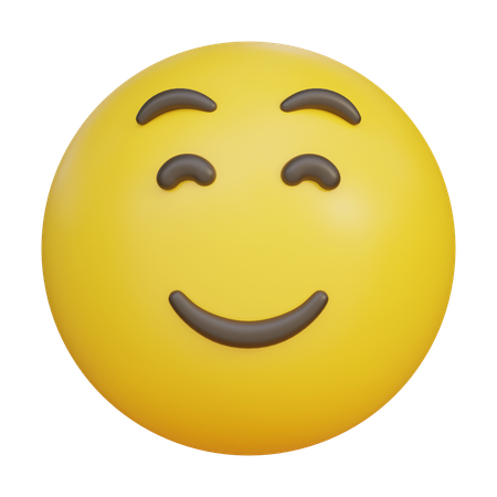 スマイリーフェイスの絵文字  3D Icon