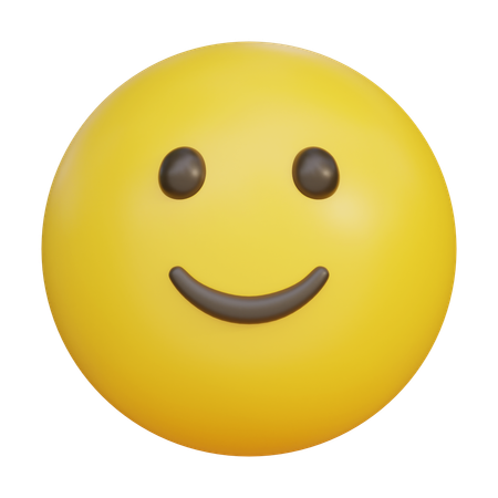 Smiley Face Emoji  3D Icon