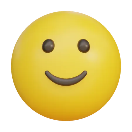 Smiley Face Emoji  3D Icon