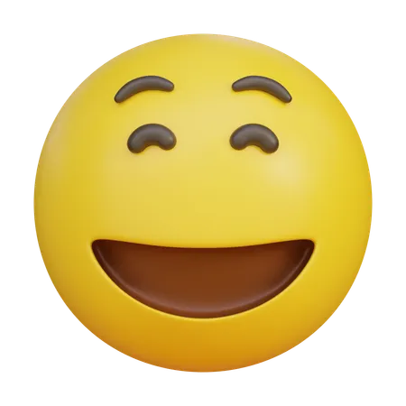 Smiley Face Emoji  3D Icon
