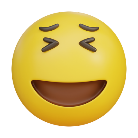 Smiley Face Emoji  3D Icon