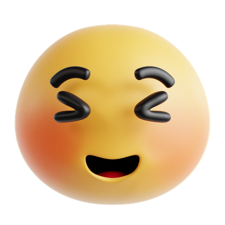 Smiley Face With Mouth Open  3D Icon
