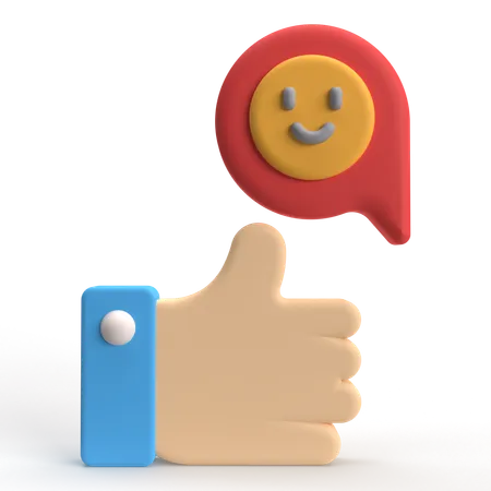 Smiley Feedback  3D Icon