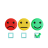 3d smiley feedback illustration