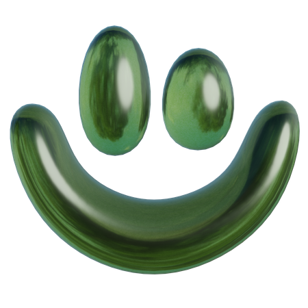 Forme abstraite de smiley  3D Icon