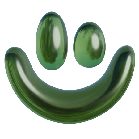 Forme abstraite de smiley  3D Icon