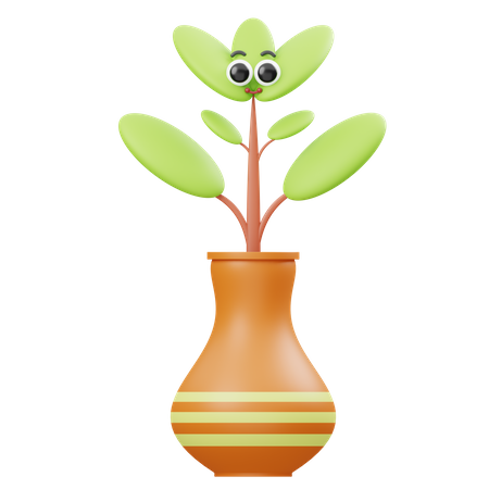 Plante souriante  3D Illustration