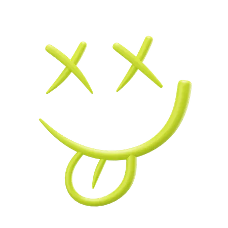 Smiley Scribble  3D Icon
