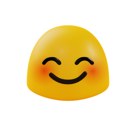 Smiling Face with Smiling Eyes  3D Icon