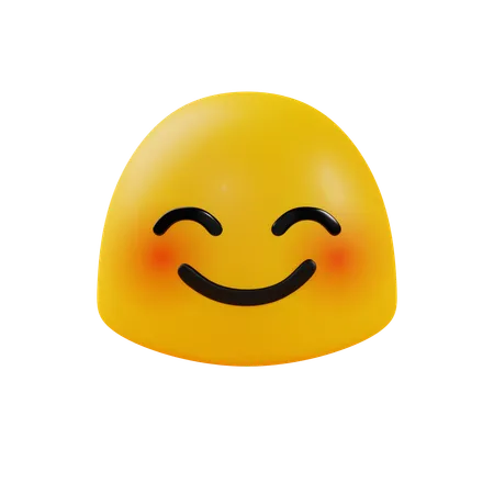 Smiling Face with Smiling Eyes  3D Icon